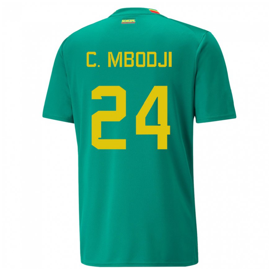 Niño Camiseta Senegal Coumba Sylla Mbodji #24 Verde 2ª Equipación 22-24 Perú