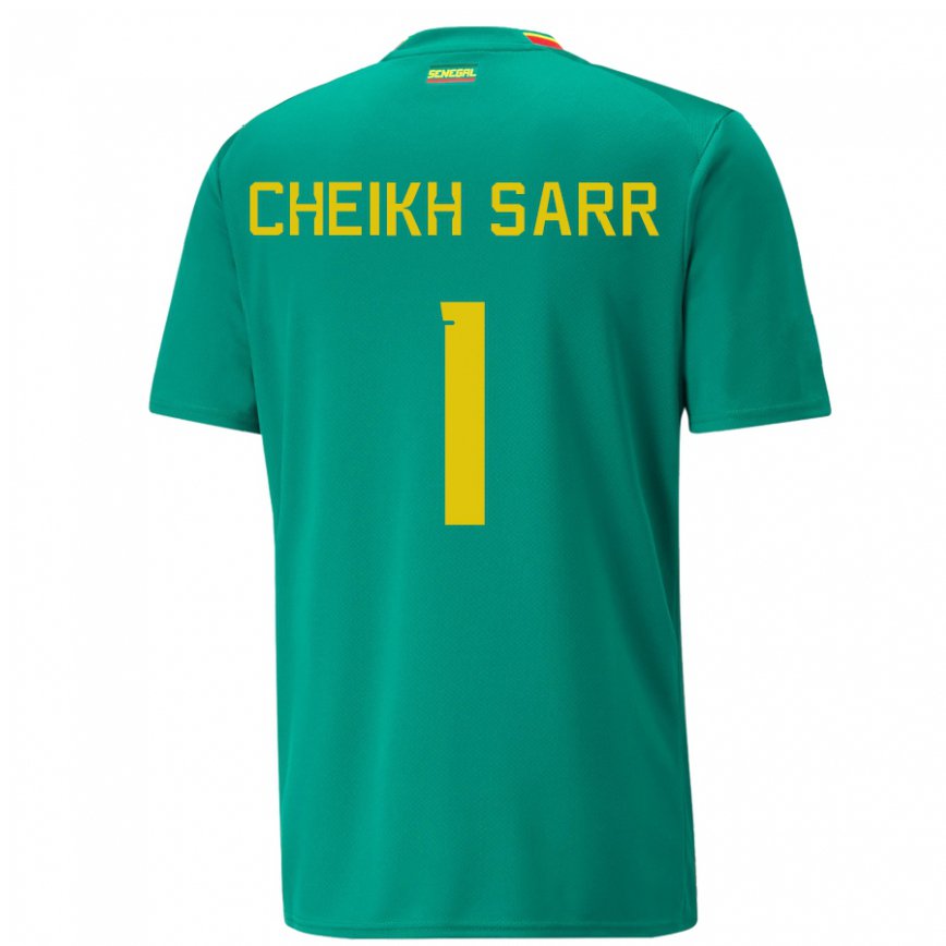 Niño Camiseta Senegal Cheikh Sarr #1 Verde 2ª Equipación 22-24 Perú