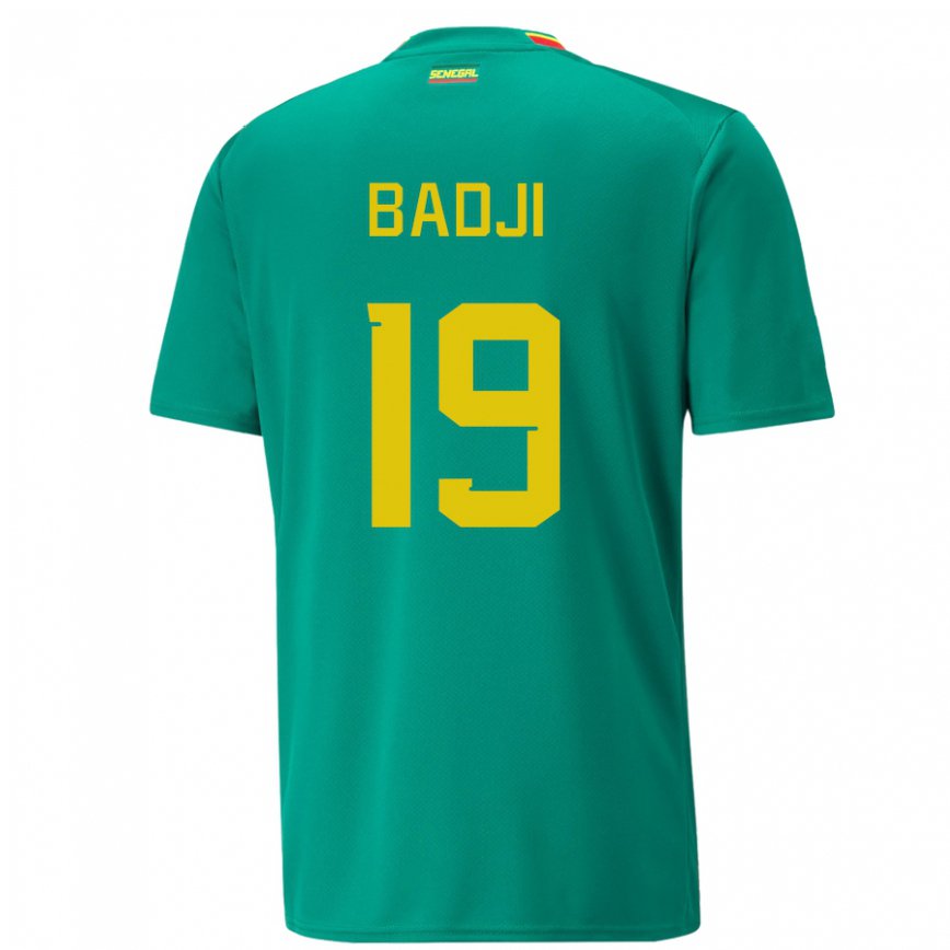 Niño Camiseta Senegal Youssouph Badji #19 Verde 2ª Equipación 22-24 Perú