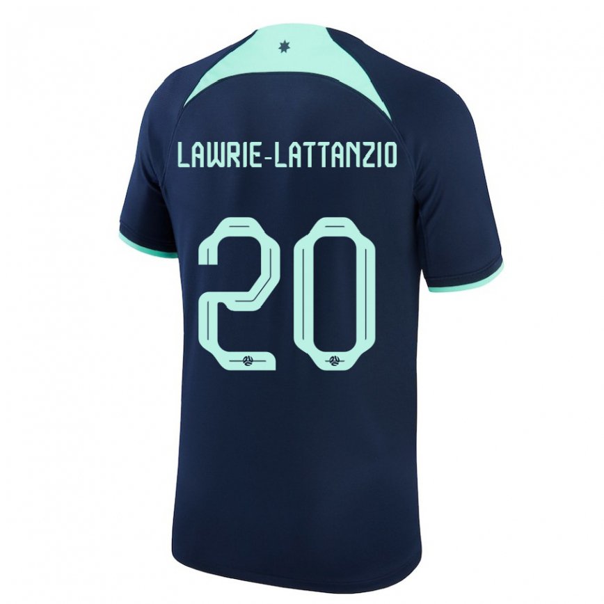 Niño Camiseta Australia Luis Lawrie Lattanzio #20 Azul Oscuro 2ª Equipación 22-24 Perú