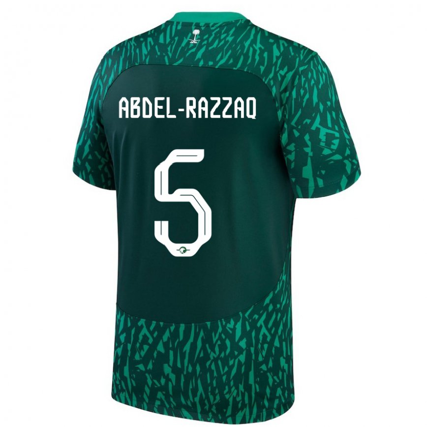 Niño Camiseta Arabia Saudita Lana Abdel Razzaq #5 Verde Oscuro 2ª Equipación 22-24 Perú