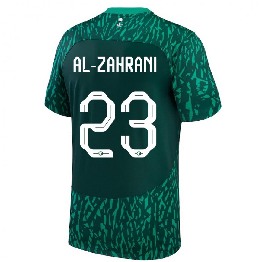 Niño Camiseta Arabia Saudita Tahani Al Zahrani #23 Verde Oscuro 2ª Equipación 22-24 Perú