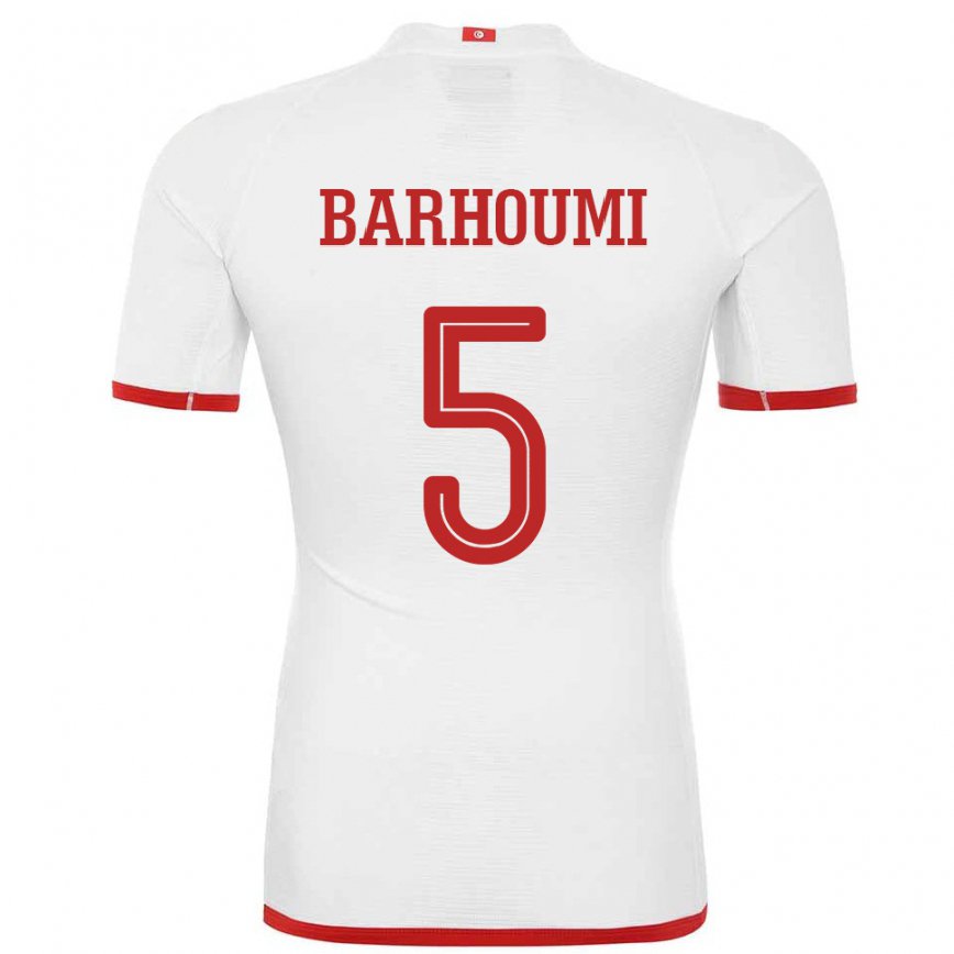 Niño Camiseta Túnez Jasmina Barhoumi #5 Blanco 2ª Equipación 22-24 Perú