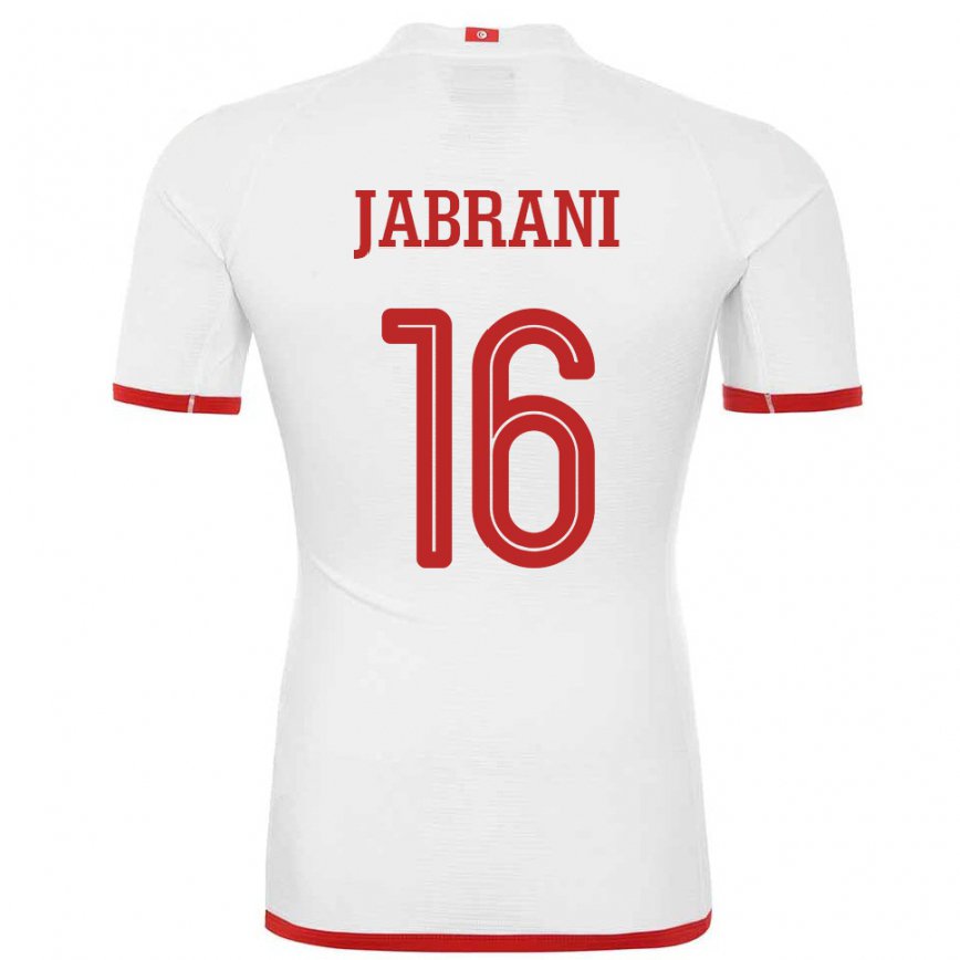 Niño Camiseta Túnez Soulaima Jabrani #16 Blanco 2ª Equipación 22-24 Perú