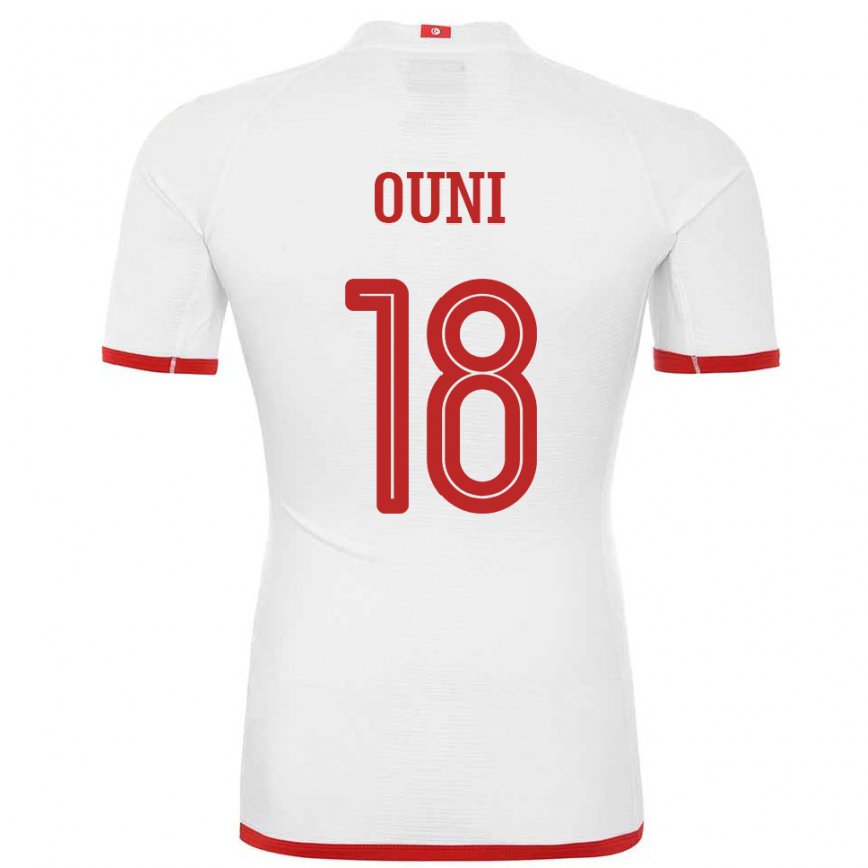 Niño Camiseta Túnez Samia Ouni #18 Blanco 2ª Equipación 22-24 Perú