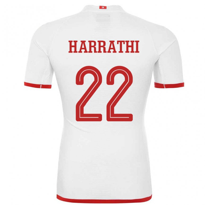 Niño Camiseta Túnez Najla Harrathi #22 Blanco 2ª Equipación 22-24 Perú