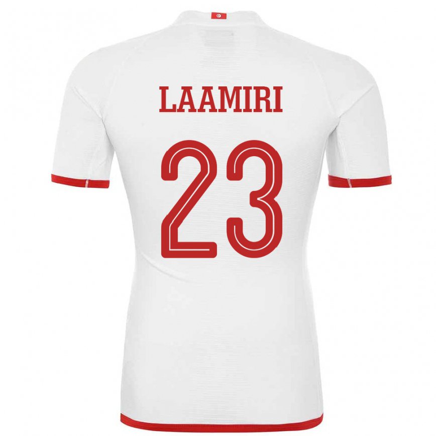 Niño Camiseta Túnez Soumaya Laamiri #23 Blanco 2ª Equipación 22-24 Perú