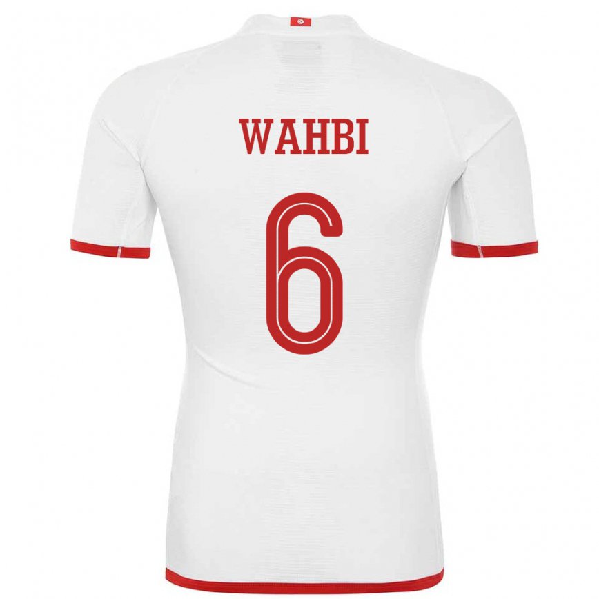 Niño Camiseta Túnez Gaith Wahbi #6 Blanco 2ª Equipación 22-24 Perú