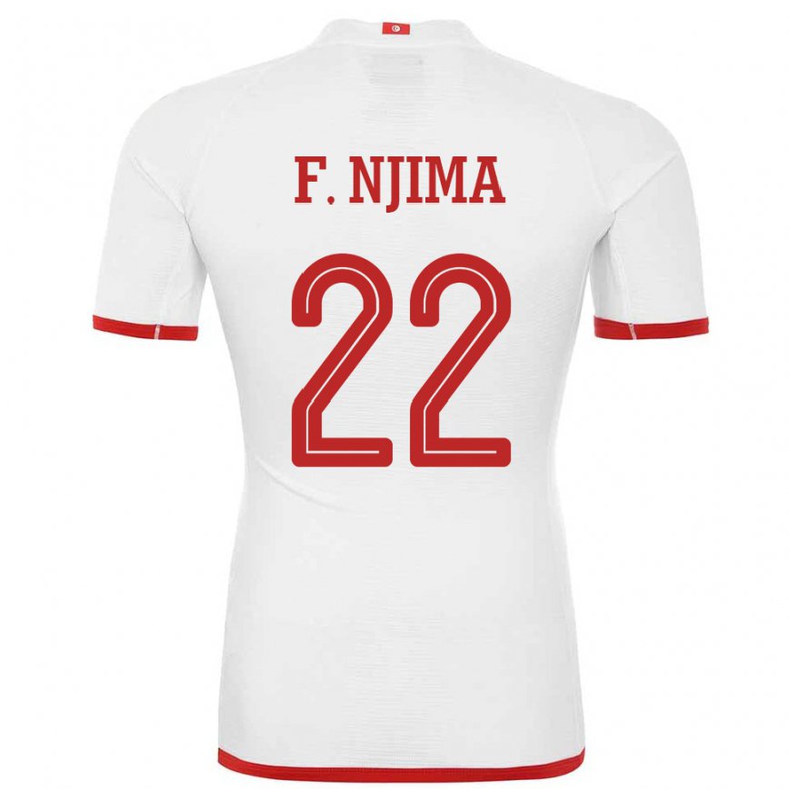 Niño Camiseta Túnez Firas Ben Njima #22 Blanco 2ª Equipación 22-24 Perú