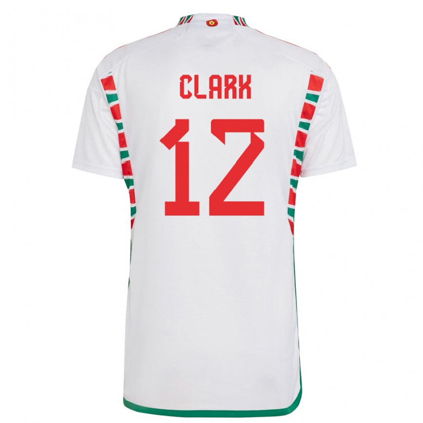 Niño Camiseta Gales Olivia Clark #12 Blanco 2ª Equipación 22-24 Perú