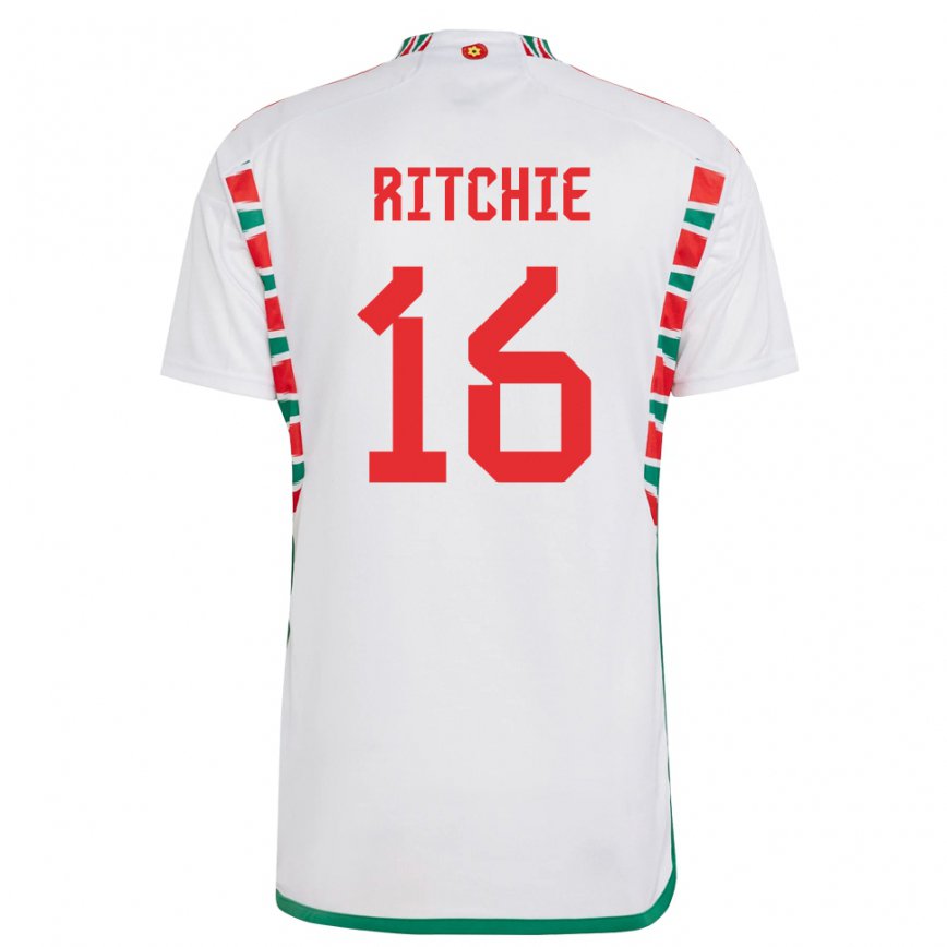 Niño Camiseta Gales Amelia Ritchie #16 Blanco 2ª Equipación 22-24 Perú