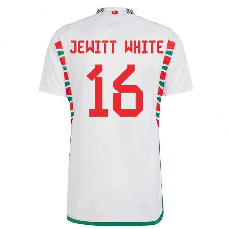 Niño Camiseta Gales Harry Jewitt White #16 Blanco 2ª Equipación 22-24 Perú