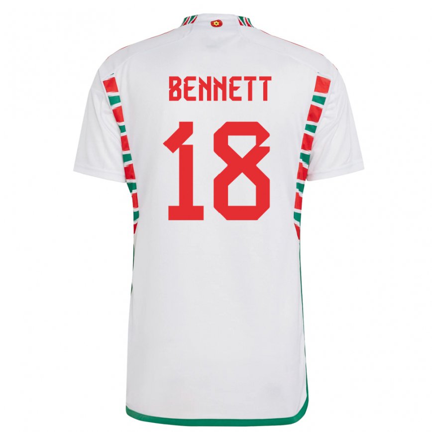 Niño Camiseta Gales Murphy Bennett #18 Blanco 2ª Equipación 22-24 Perú