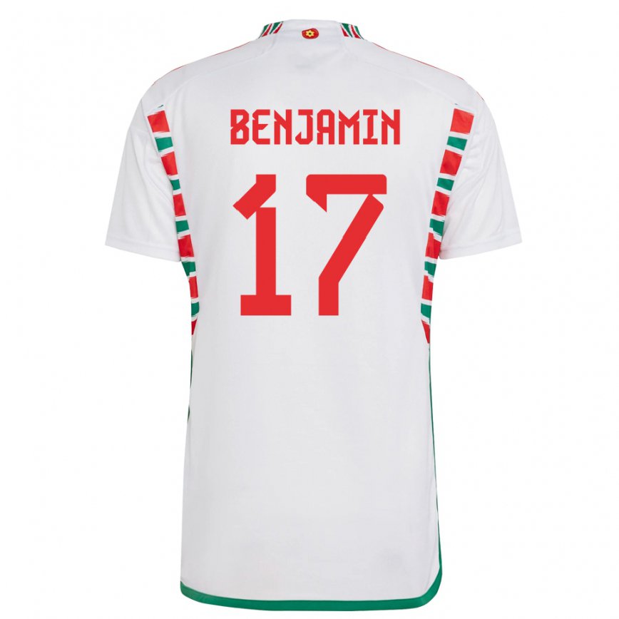 Niño Camiseta Gales Omari Benjamin #17 Blanco 2ª Equipación 22-24 Perú