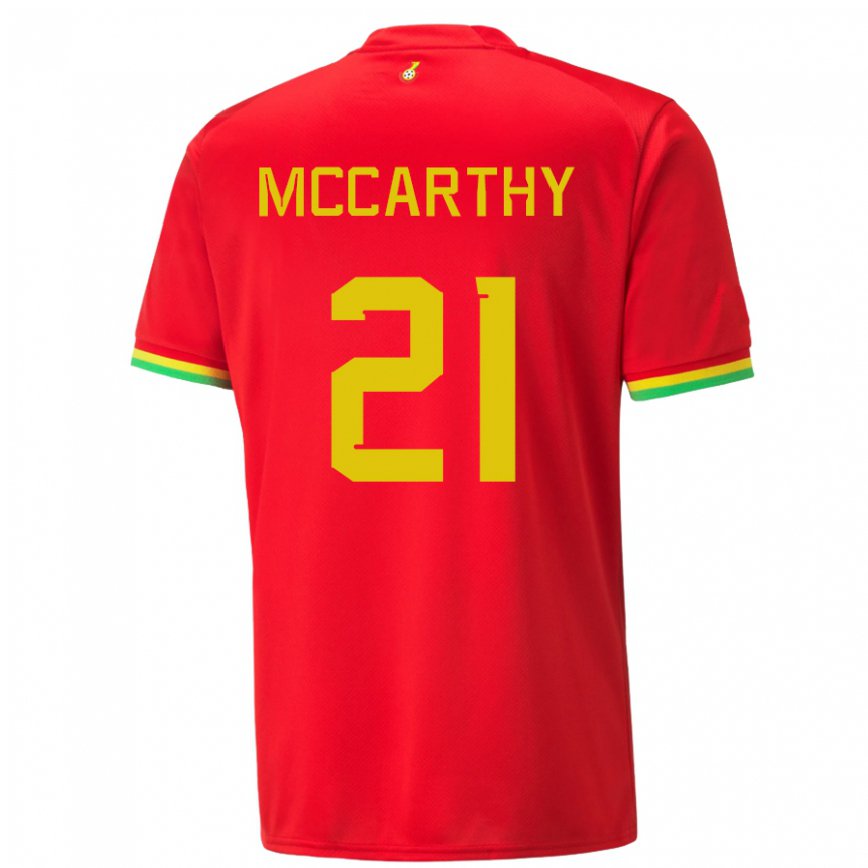 Niño Camiseta Ghana Kerrie Mccarthy #21 Rojo 2ª Equipación 22-24 Perú