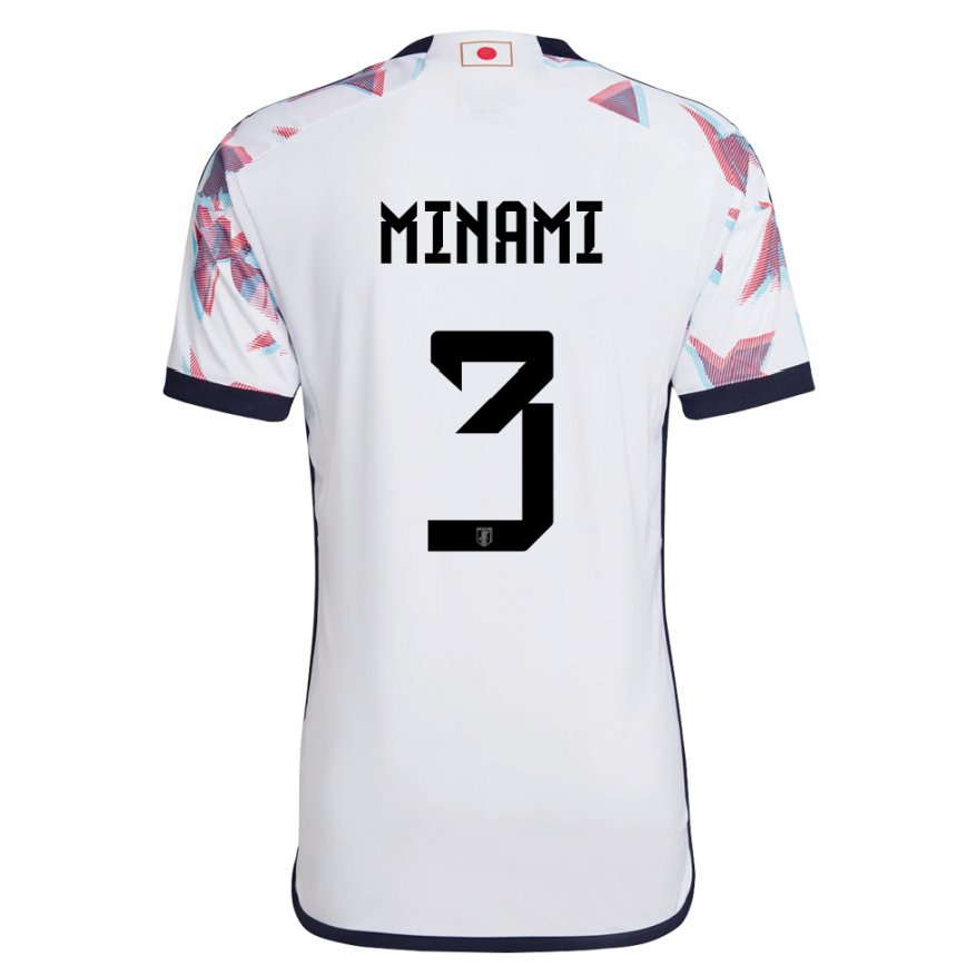 Niño Camiseta Japón Moeka Minami #3 Blanco 2ª Equipación 22-24 Perú