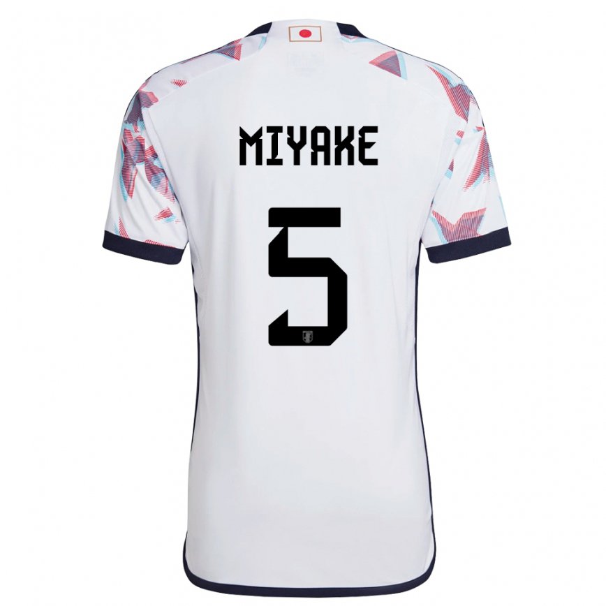 Niño Camiseta Japón Shiori Miyake #5 Blanco 2ª Equipación 22-24 Perú