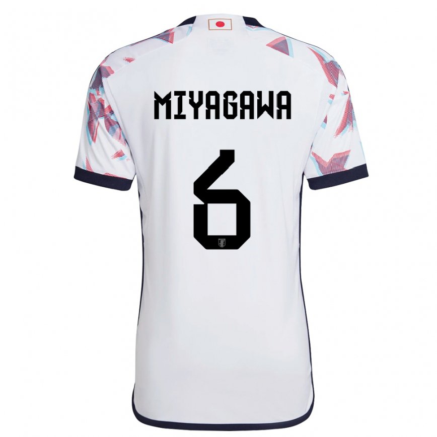 Niño Camiseta Japón Asato Miyagawa #6 Blanco 2ª Equipación 22-24 Perú