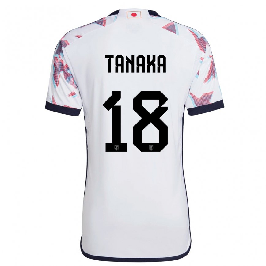 Niño Camiseta Japón Momoko Tanaka #18 Blanco 2ª Equipación 22-24 Perú