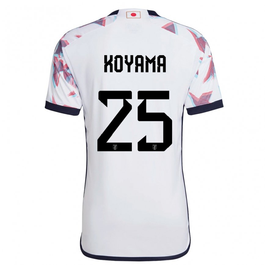 Niño Camiseta Japón Shinomi Koyama #25 Blanco 2ª Equipación 22-24 Perú