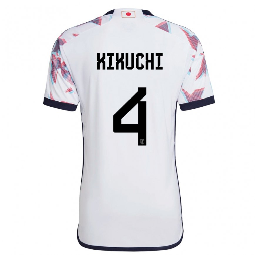 Niño Camiseta Japón Shuta Kikuchi #4 Blanco 2ª Equipación 22-24 Perú