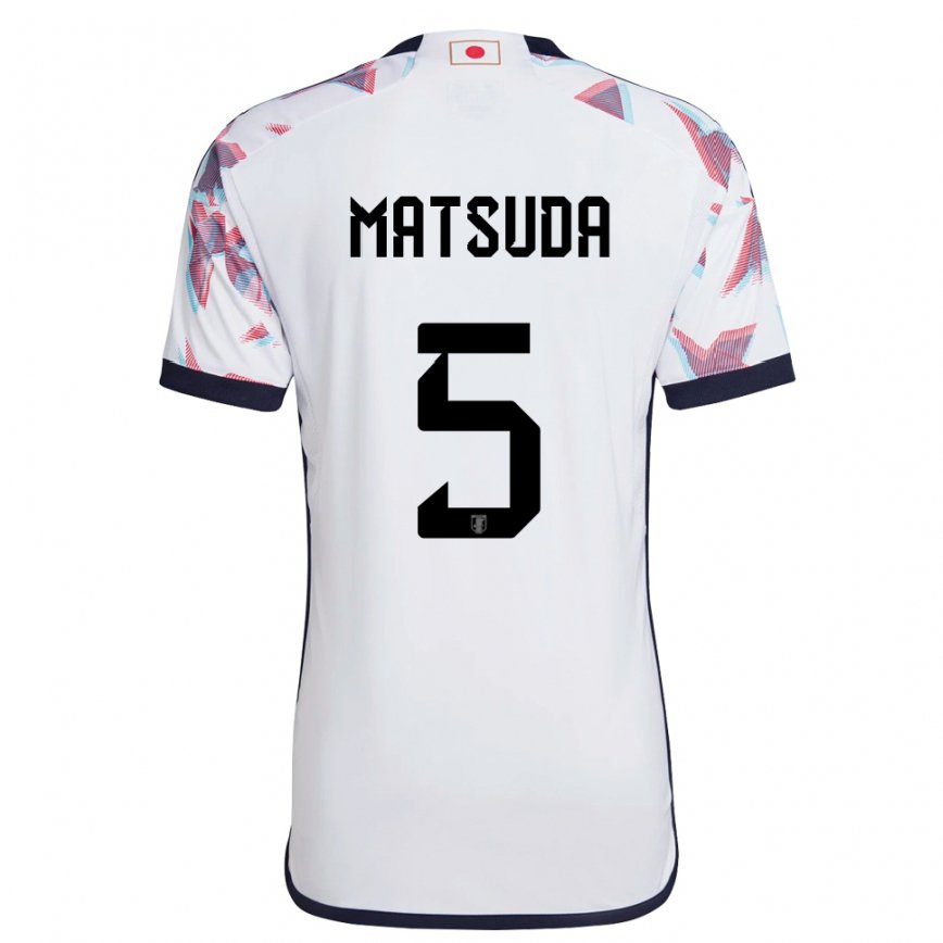 Niño Camiseta Japón Hayate Matsuda #5 Blanco 2ª Equipación 22-24 Perú