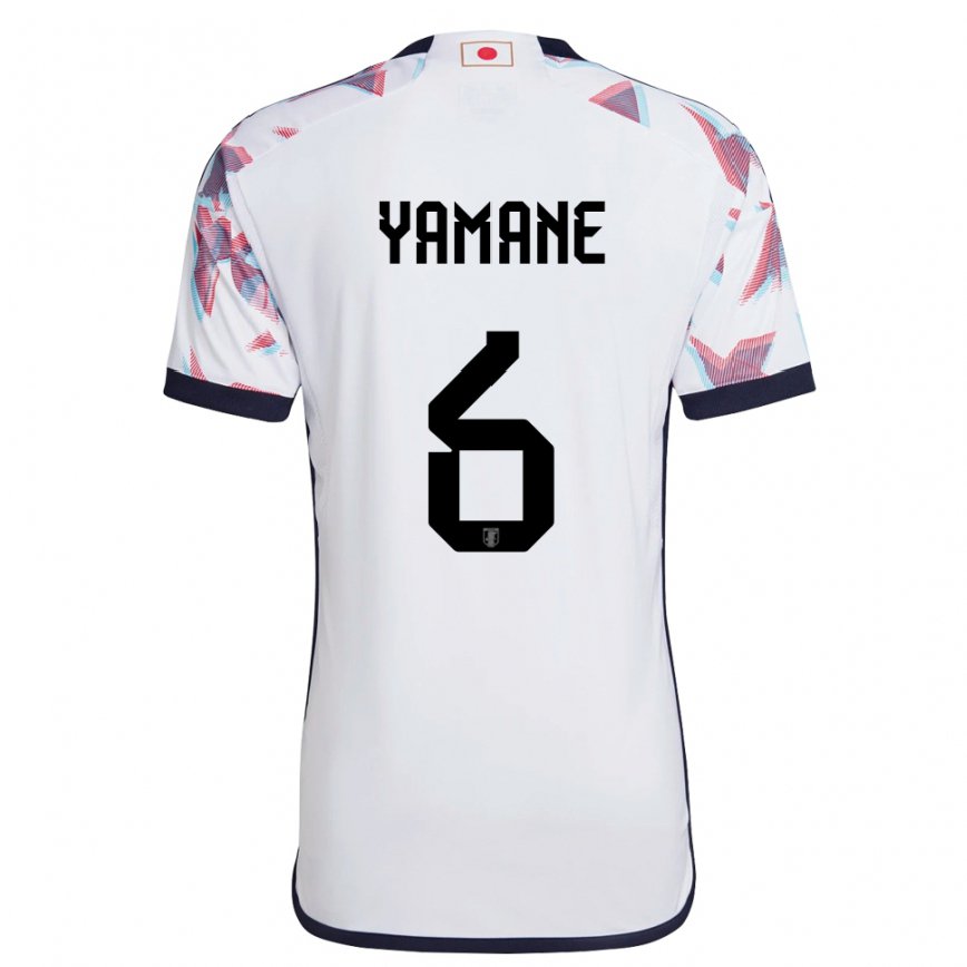 Niño Camiseta Japón Riku Yamane #6 Blanco 2ª Equipación 22-24 Perú