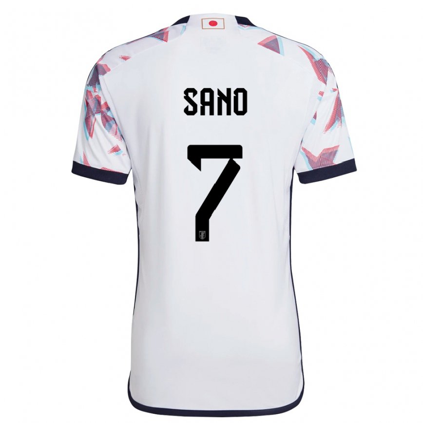 Niño Camiseta Japón Kodai Sano #7 Blanco 2ª Equipación 22-24 Perú