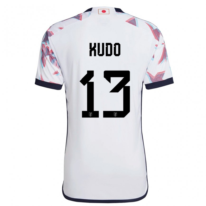 Niño Camiseta Japón Kota Kudo #13 Blanco 2ª Equipación 22-24 Perú