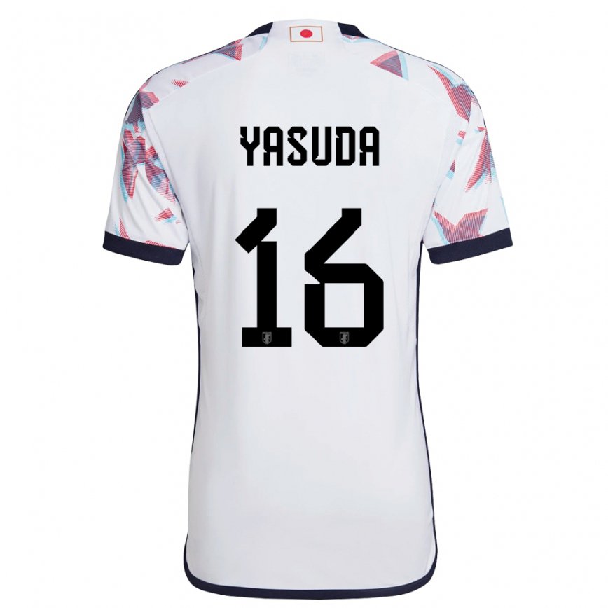 Niño Camiseta Japón Kenshin Yasuda #16 Blanco 2ª Equipación 22-24 Perú