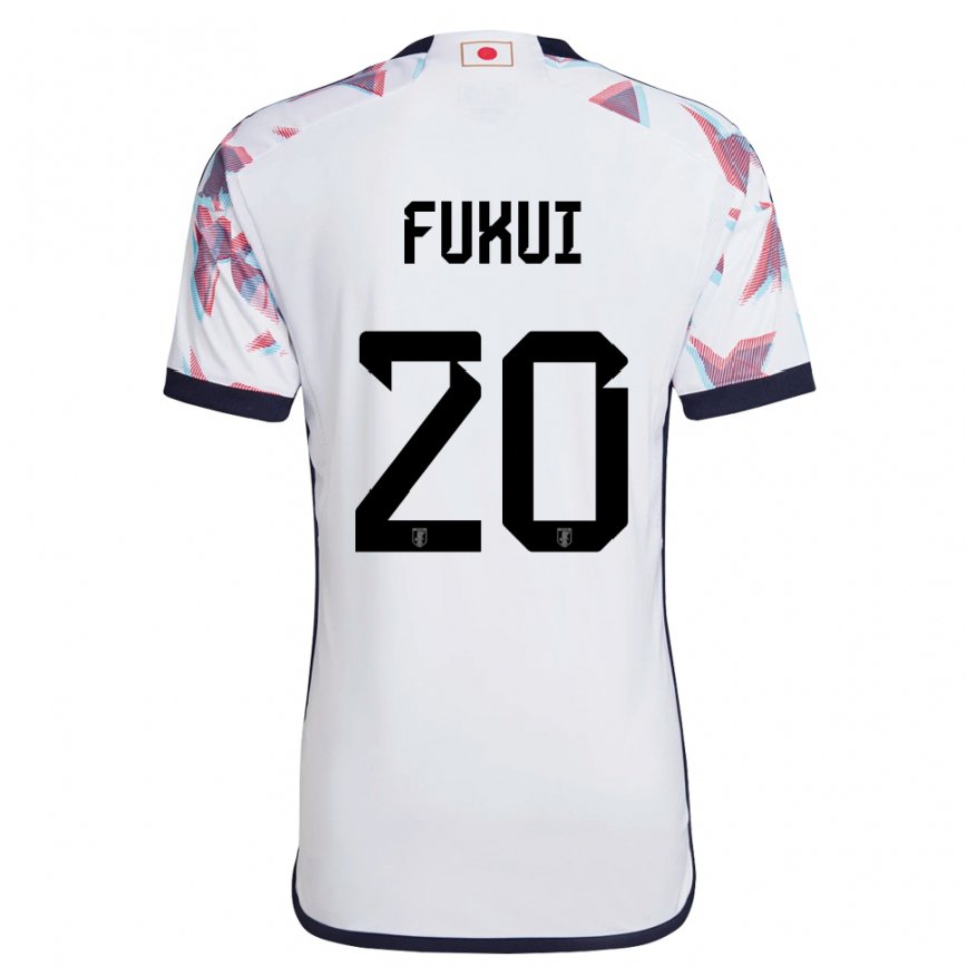 Niño Camiseta Japón Taichi Fukui #20 Blanco 2ª Equipación 22-24 Perú