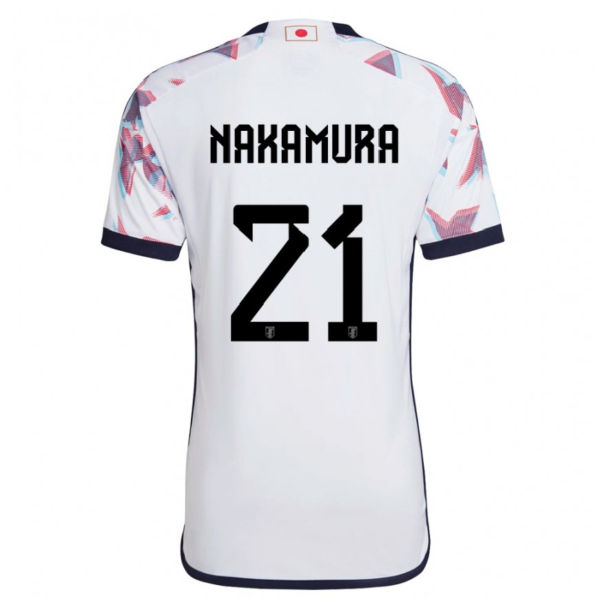 Niño Camiseta Japón Jiro Nakamura #21 Blanco 2ª Equipación 22-24 Perú