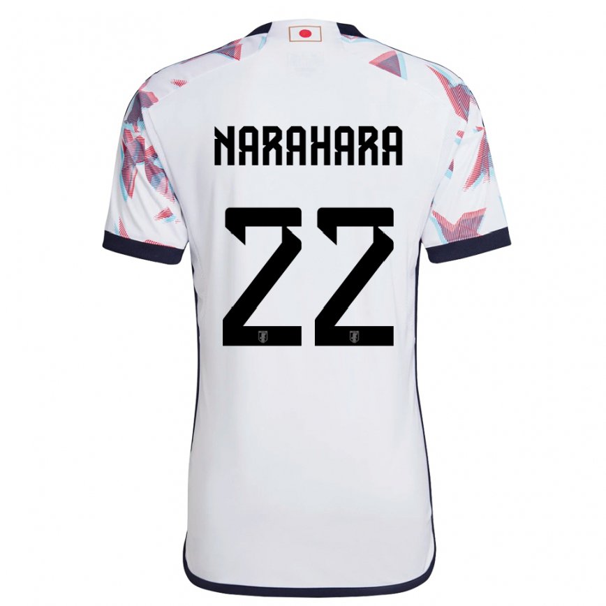 Niño Camiseta Japón Yoshiki Narahara #22 Blanco 2ª Equipación 22-24 Perú