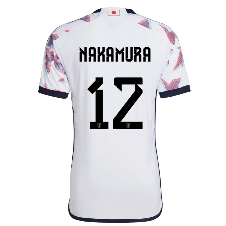 Niño Camiseta Japón Keisuke Nakamura #12 Blanco 2ª Equipación 22-24 Perú