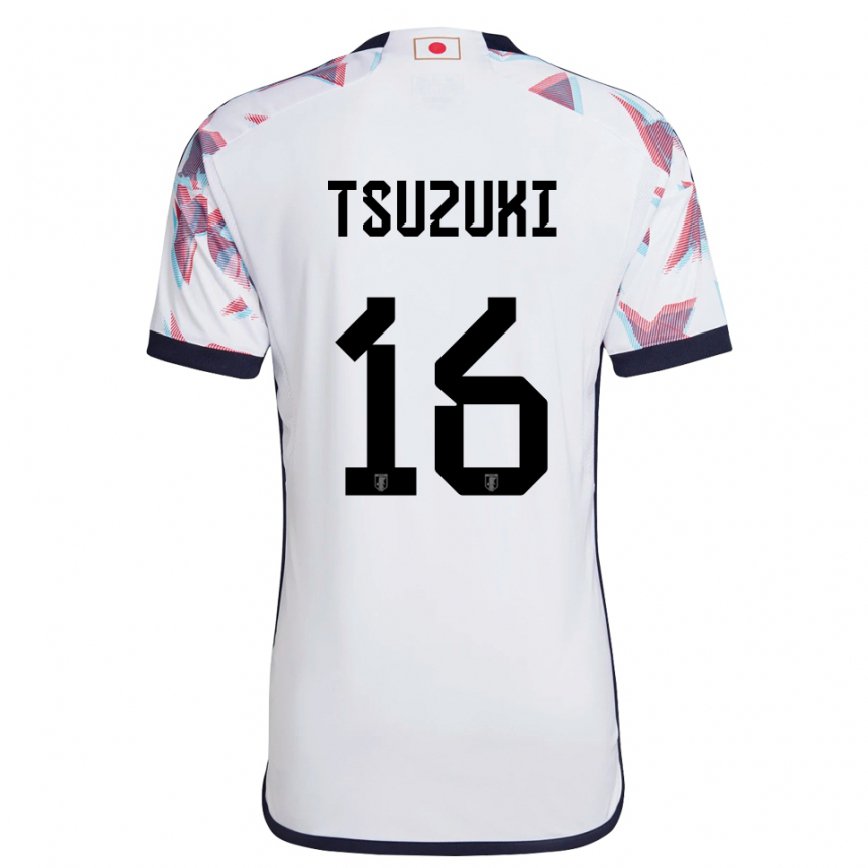 Niño Camiseta Japón Shunta Tsuzuki #16 Blanco 2ª Equipación 22-24 Perú