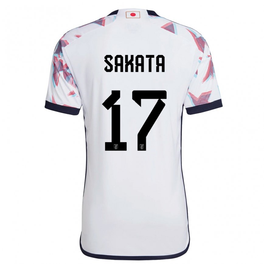 Niño Camiseta Japón Reiya Sakata #17 Blanco 2ª Equipación 22-24 Perú