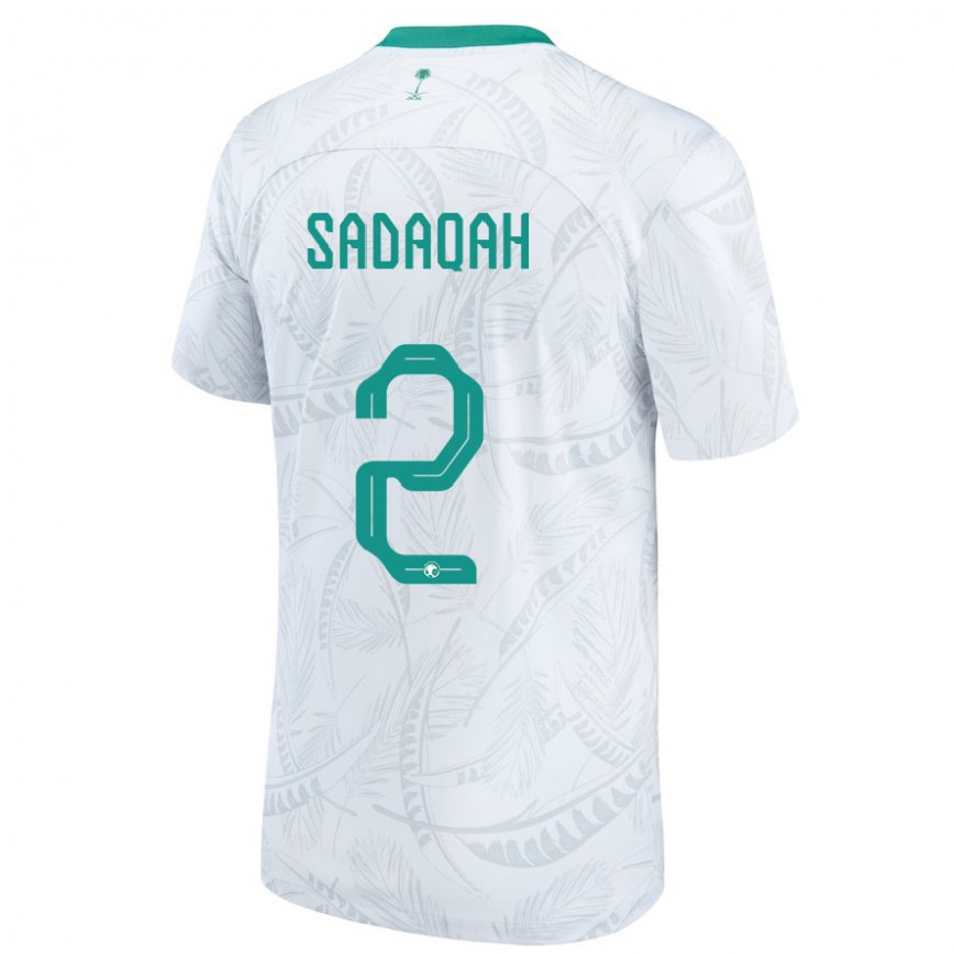 Hombre Camiseta Arabia Saudita Bayan Sadaqah #2 Blanco 1ª Equipación 22-24 Perú