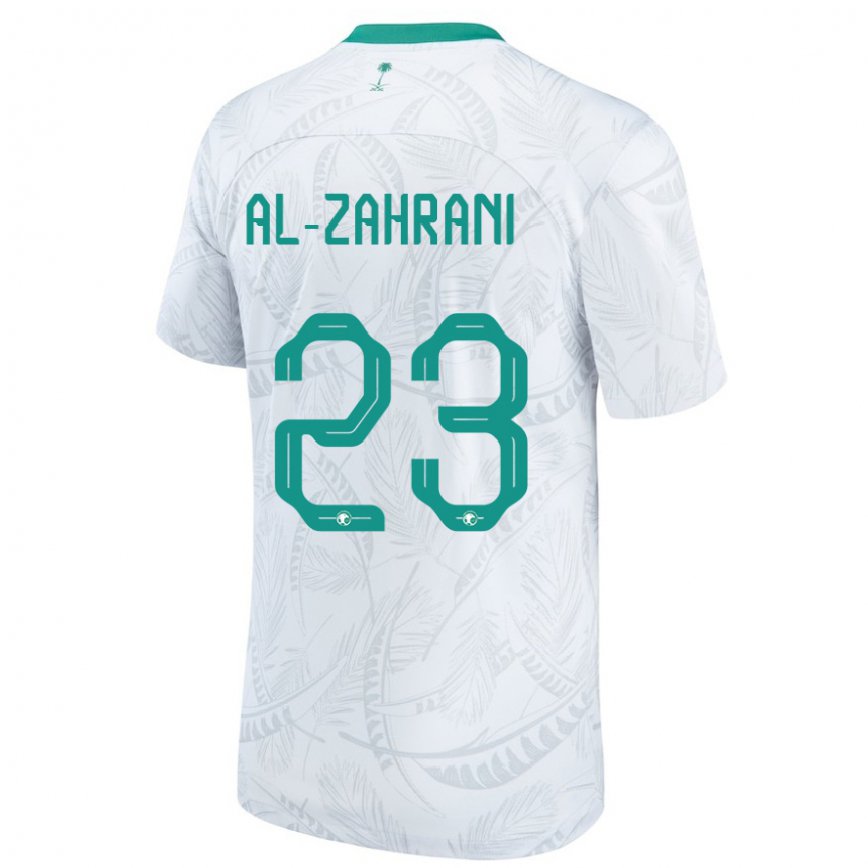 Hombre Camiseta Arabia Saudita Tahani Al Zahrani #23 Blanco 1ª Equipación 22-24 Perú