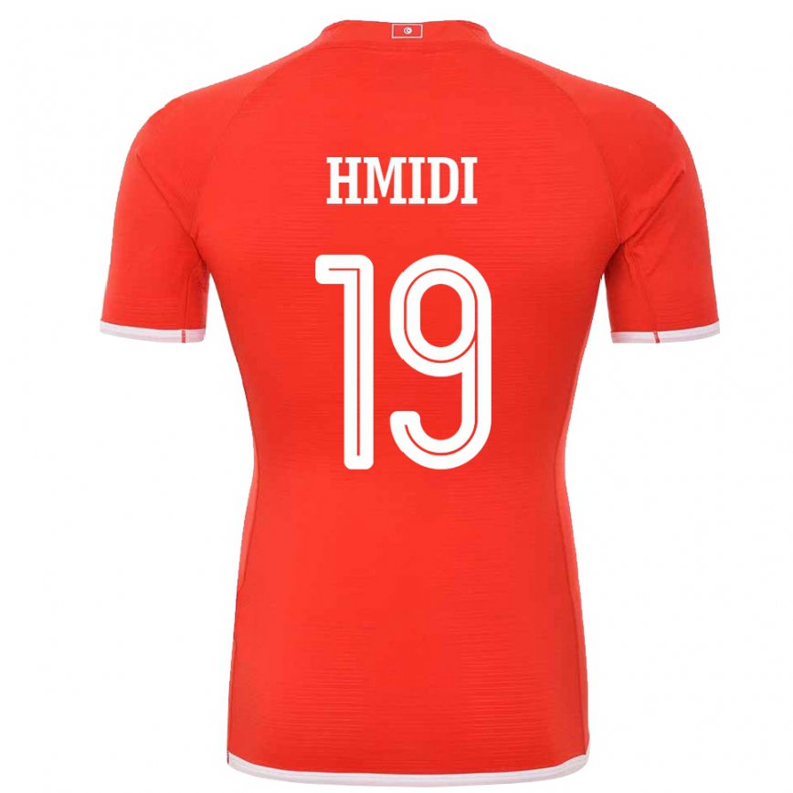 Hombre Camiseta Túnez Baraket Hmidi #19 Rojo 1ª Equipación 22-24 Perú