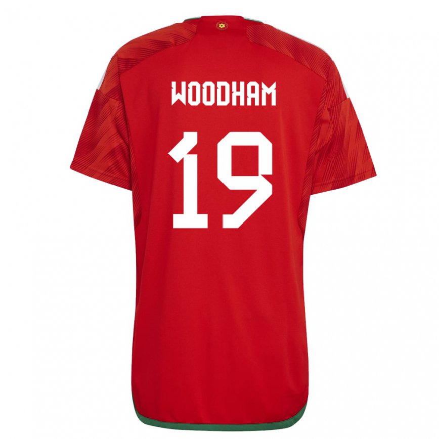 Hombre Camiseta Gales Lily Woodham #19 Rojo 1ª Equipación 22-24 Perú