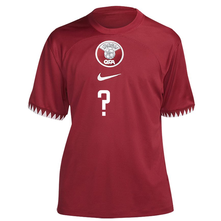 Hombre Camiseta Catar Shehab Al Laithy #0 Granate 1ª Equipación 22-24 Perú