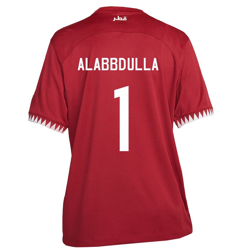 Hombre Camiseta Catar Latifa Alabbdulla #1 Granate 1ª Equipación 22-24 Perú