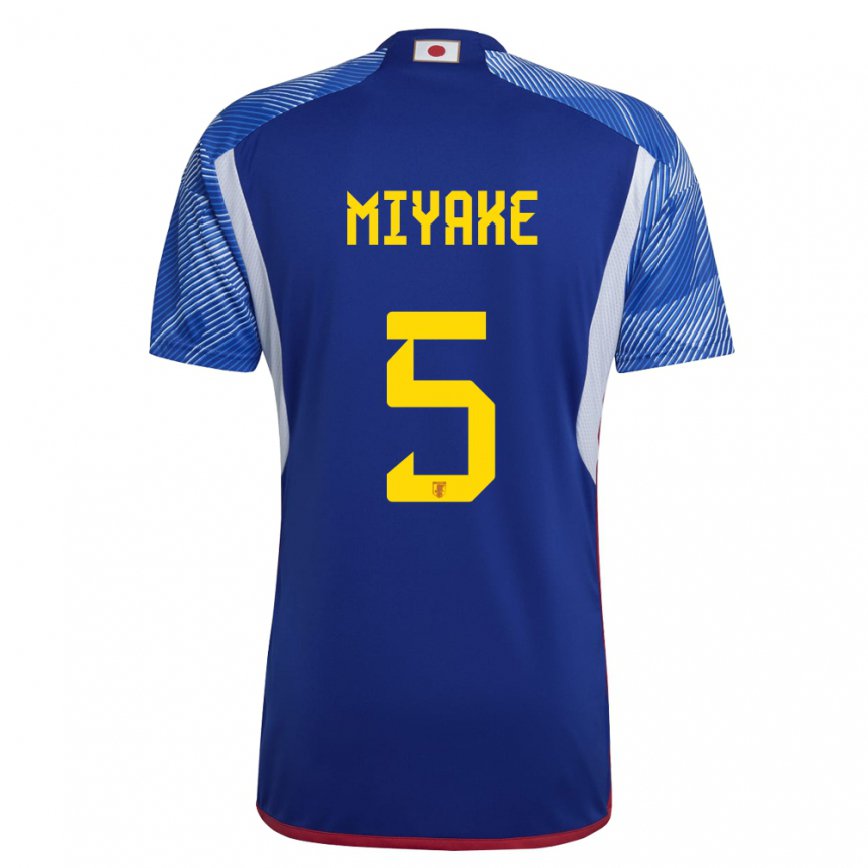 Hombre Camiseta Japón Shiori Miyake #5 Azul Real 1ª Equipación 22-24 Perú