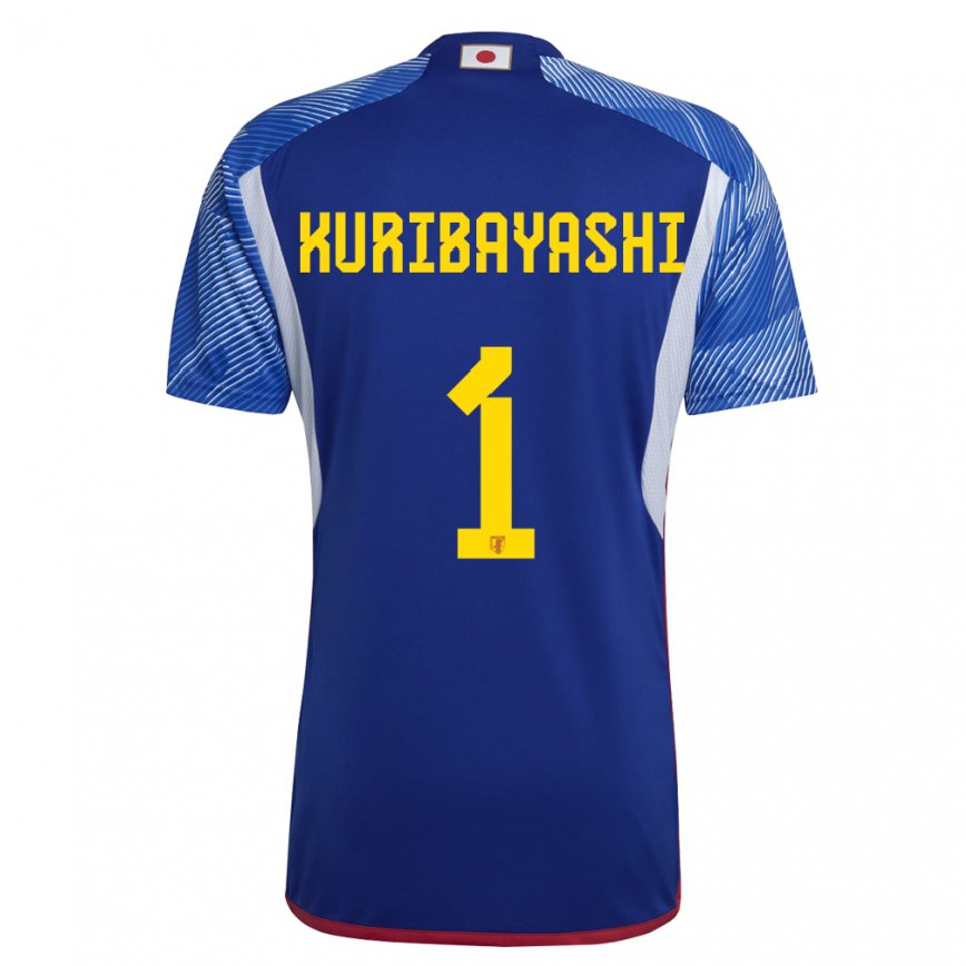 Hombre Camiseta Japón Hayato Kuribayashi #1 Azul Real 1ª Equipación 22-24 Perú