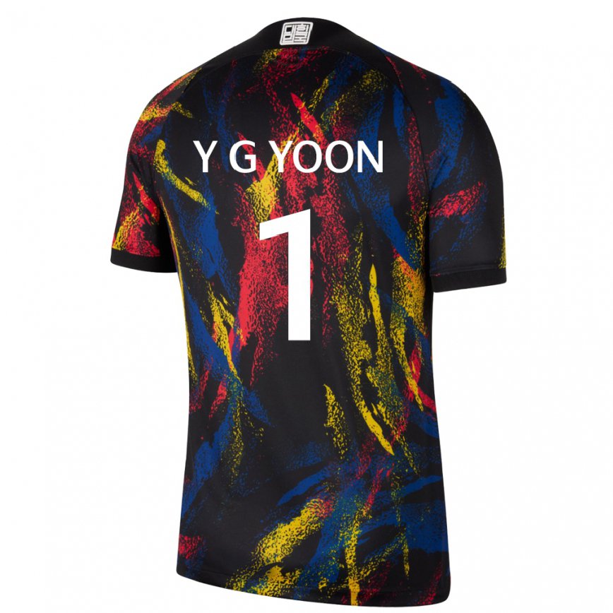 Hombre Camiseta Corea Del Sur Yoon Young Geul #1 Multicolor 2ª Equipación 22-24 Perú