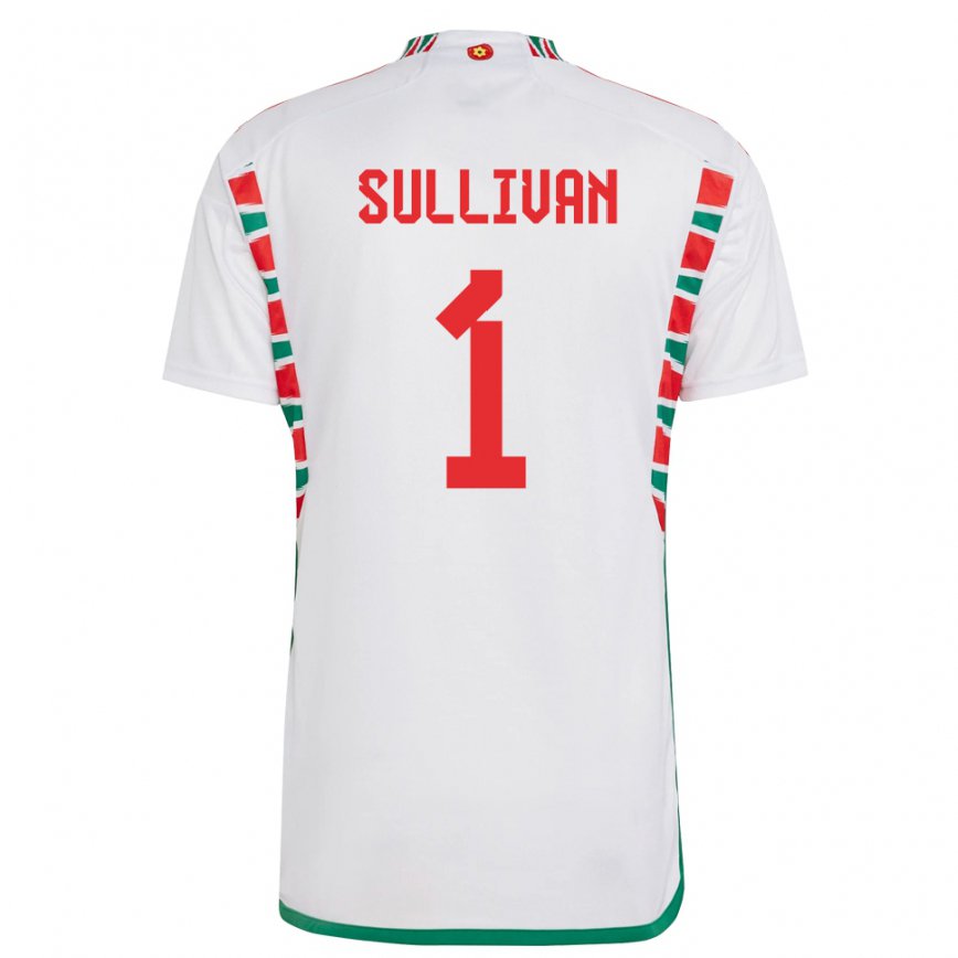 Hombre Camiseta Gales Laura O Sullivan #1 Blanco 2ª Equipación 22-24 Perú