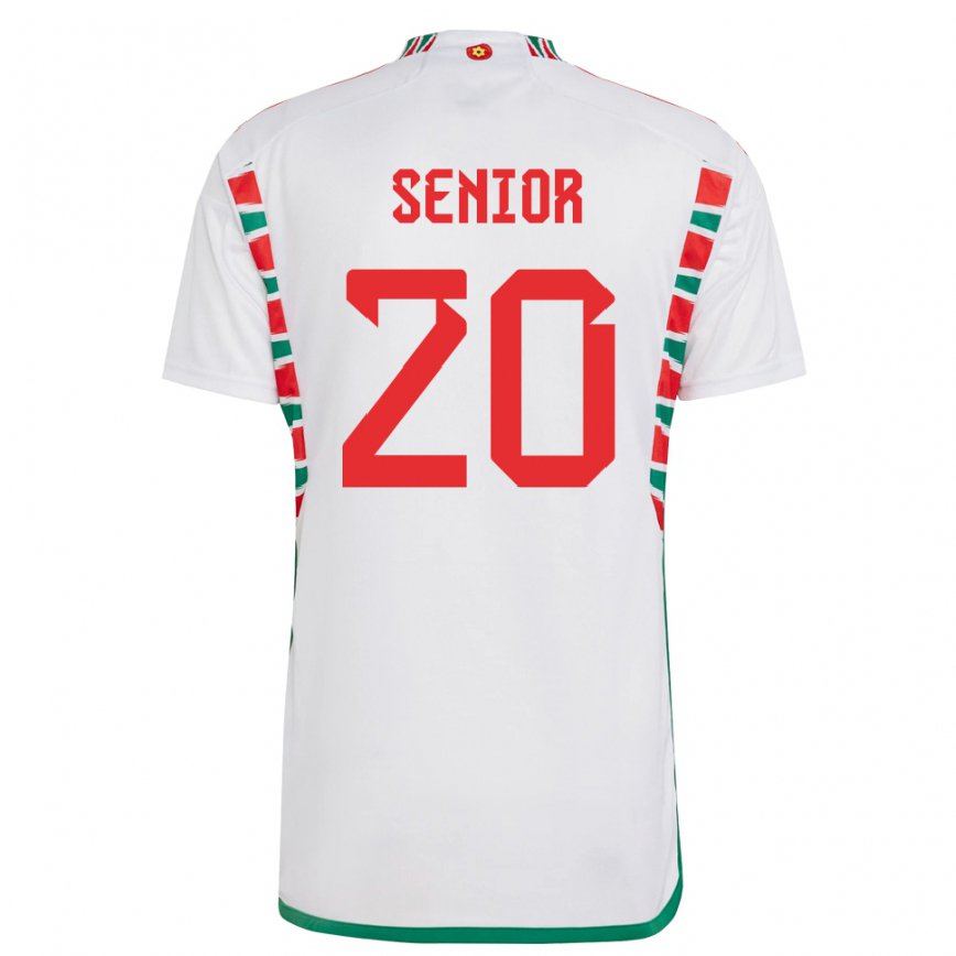 Hombre Camiseta Gales Matt Senior #20 Blanco 2ª Equipación 22-24 Perú