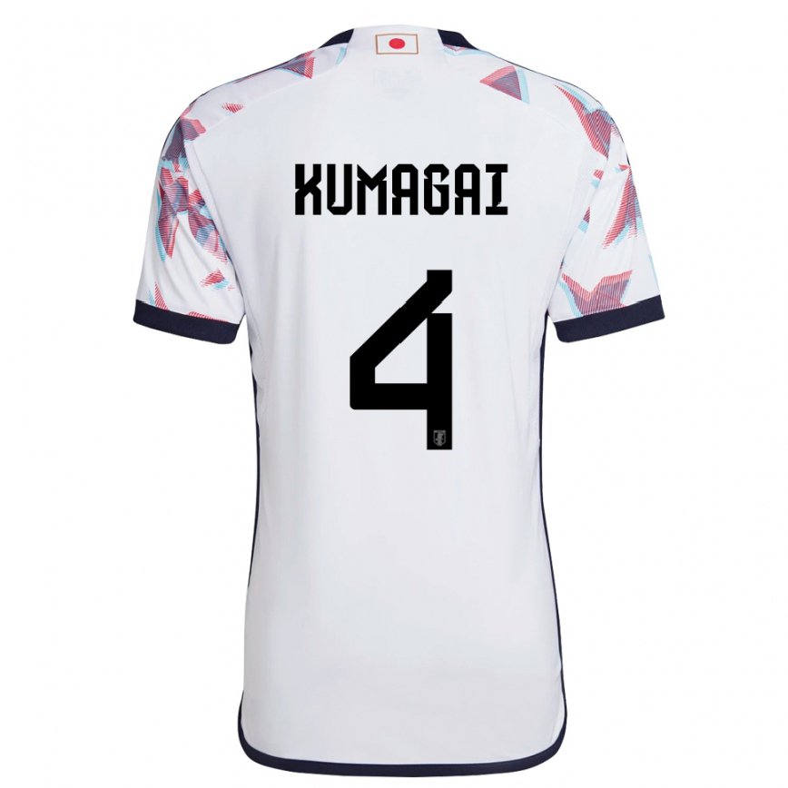 Hombre Camiseta Japón Saki Kumagai #4 Blanco 2ª Equipación 22-24 Perú