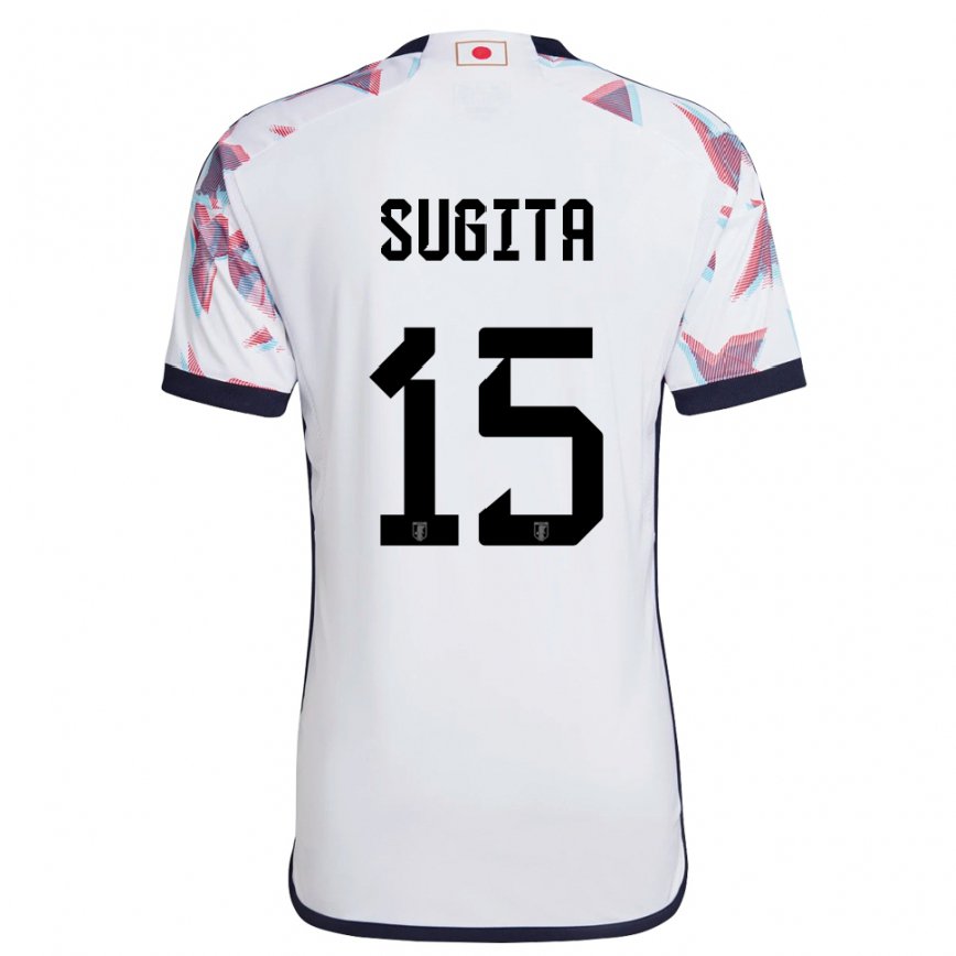 Hombre Camiseta Japón Hina Sugita #15 Blanco 2ª Equipación 22-24 Perú