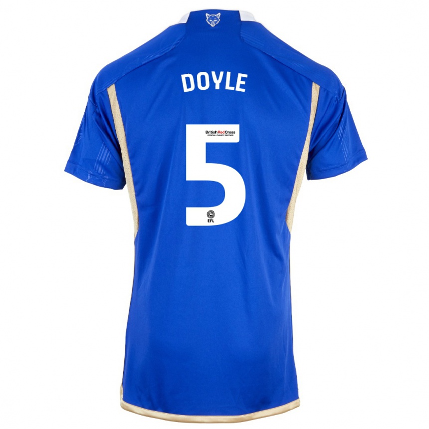 Niño Fútbol Camiseta Callum Doyle #5 Azul 1ª Equipación 2023/24 Perú